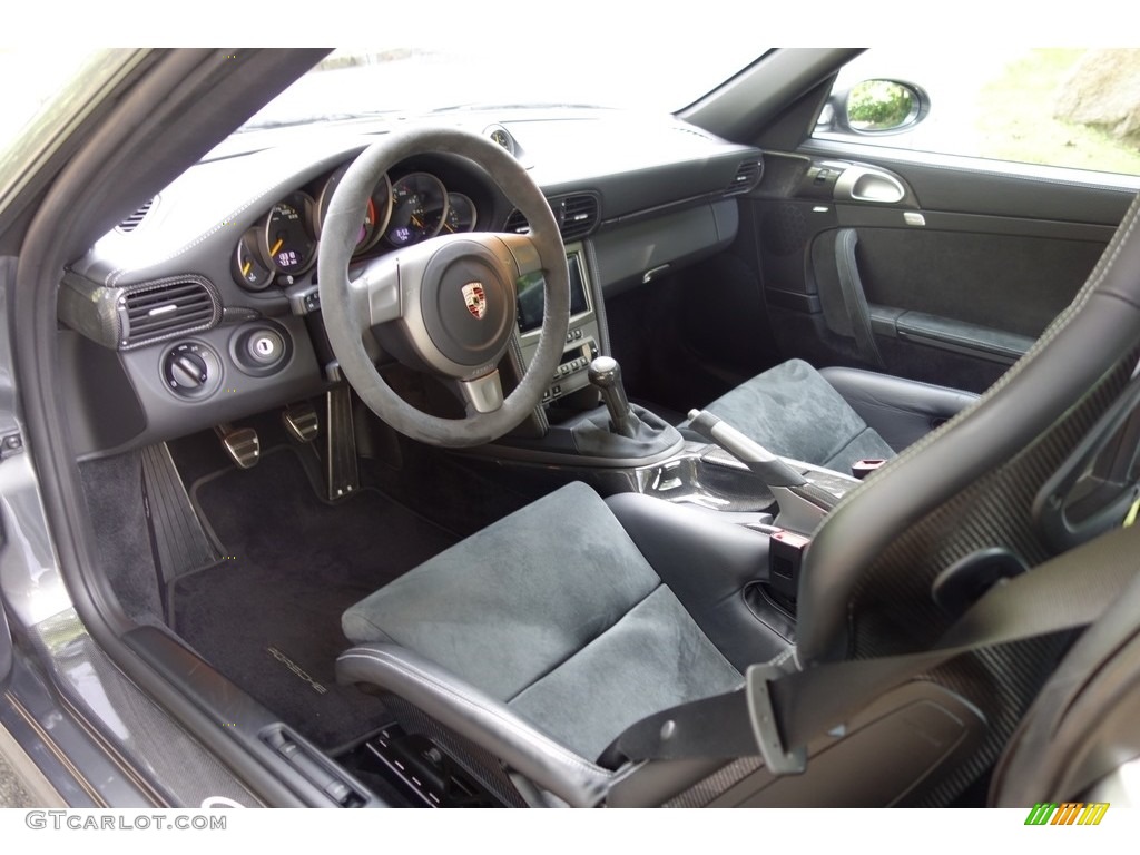 2008 911 GT2 - Meteor Grey Metallic / Black photo #14