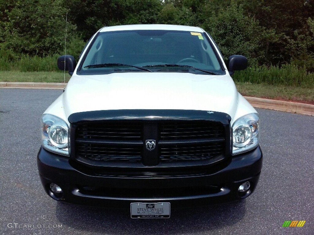 2008 Ram 1500 ST Regular Cab - Bright White / Medium Slate Gray photo #3