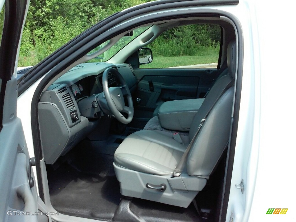 2008 Ram 1500 ST Regular Cab - Bright White / Medium Slate Gray photo #10