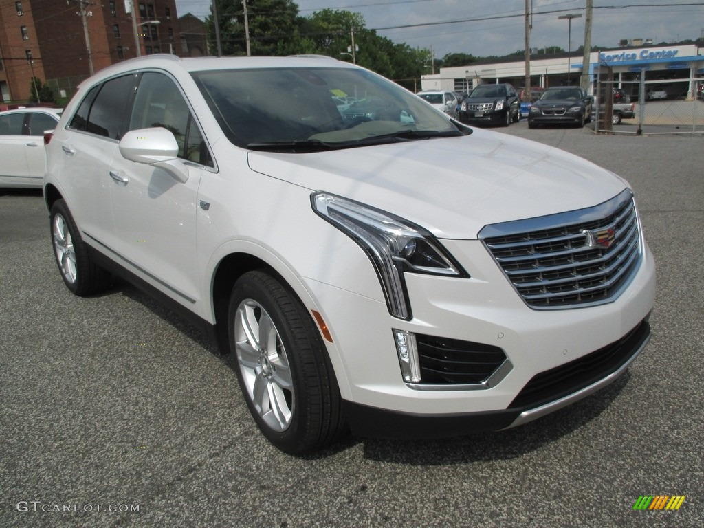 Crystal White Tricoat 2017 Cadillac XT5 Luxury AWD Exterior Photo #114149329