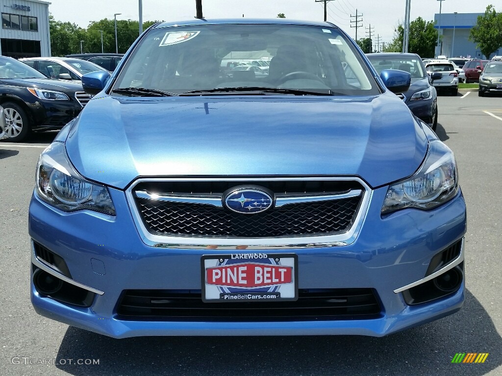 2016 Impreza 2.0i Premium 5-door - Quartz Blue Pearl / Black photo #2