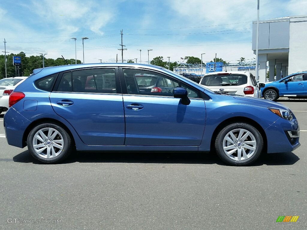 2016 Impreza 2.0i Premium 5-door - Quartz Blue Pearl / Black photo #3