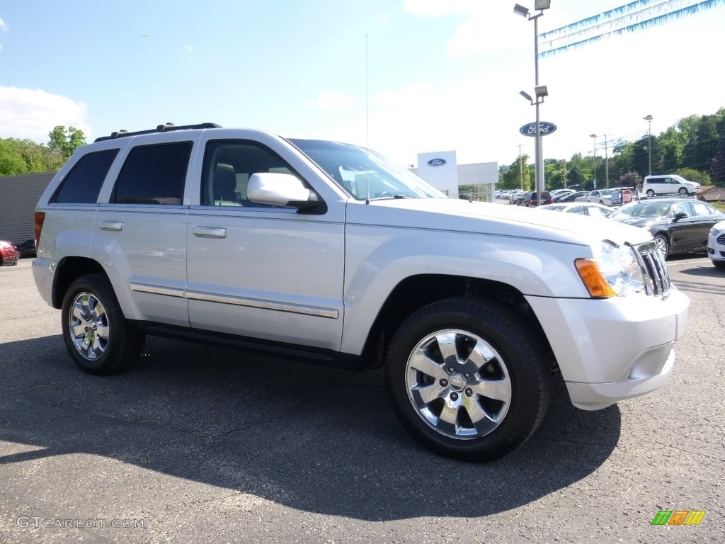 2008 Grand Cherokee Limited 4x4 - Bright Silver Metallic / Dark Slate Gray/Light Graystone photo #1