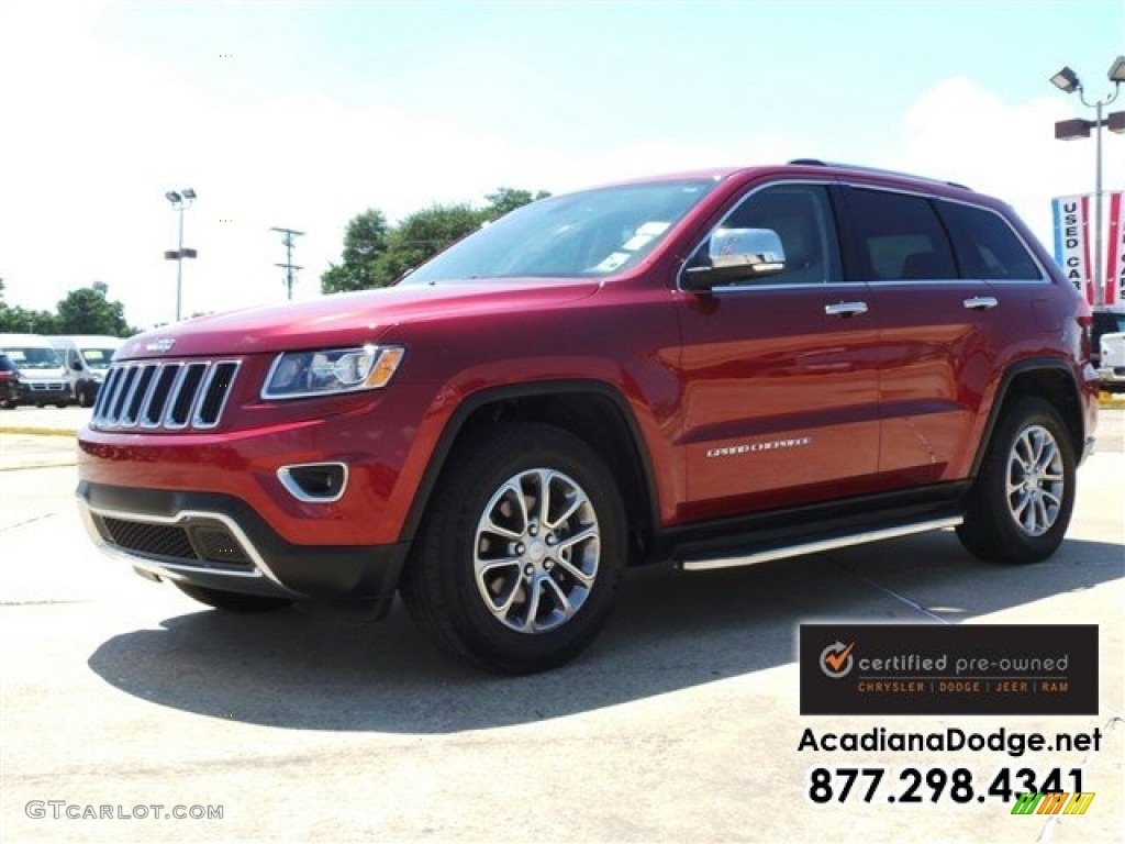 2014 Grand Cherokee Limited - Deep Cherry Red Crystal Pearl / New Zealand Black/Light Frost photo #1