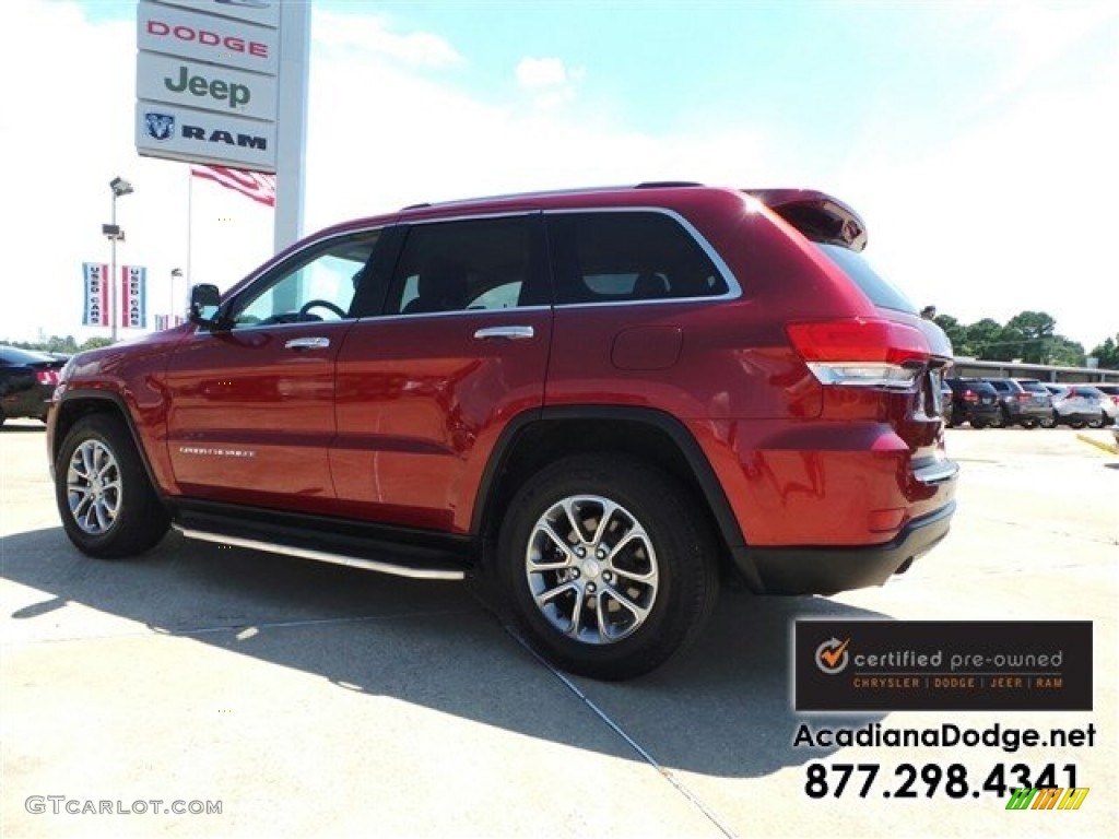 2014 Grand Cherokee Limited - Deep Cherry Red Crystal Pearl / New Zealand Black/Light Frost photo #4