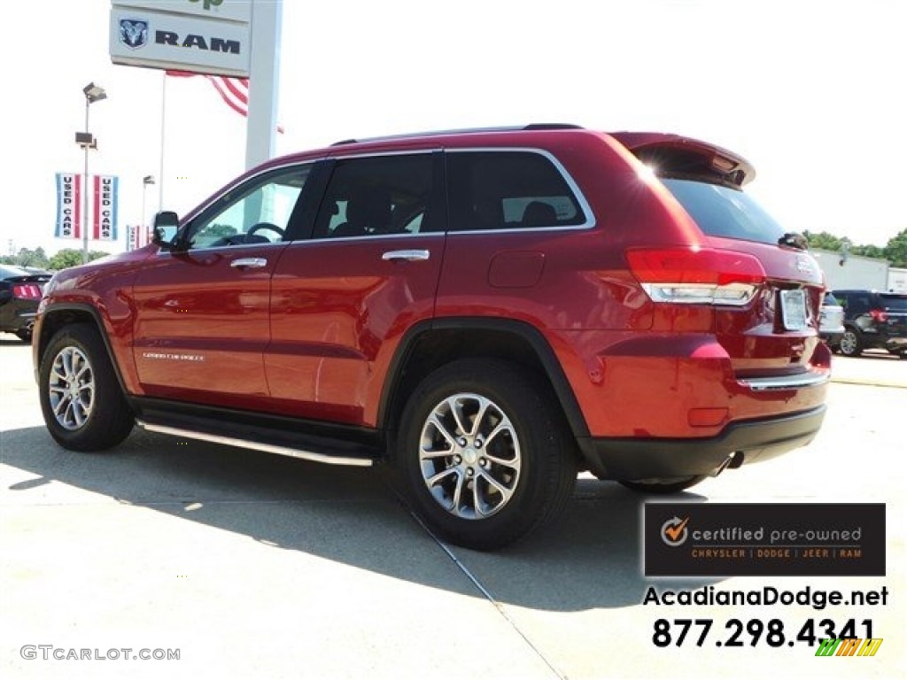2014 Grand Cherokee Limited - Deep Cherry Red Crystal Pearl / New Zealand Black/Light Frost photo #5