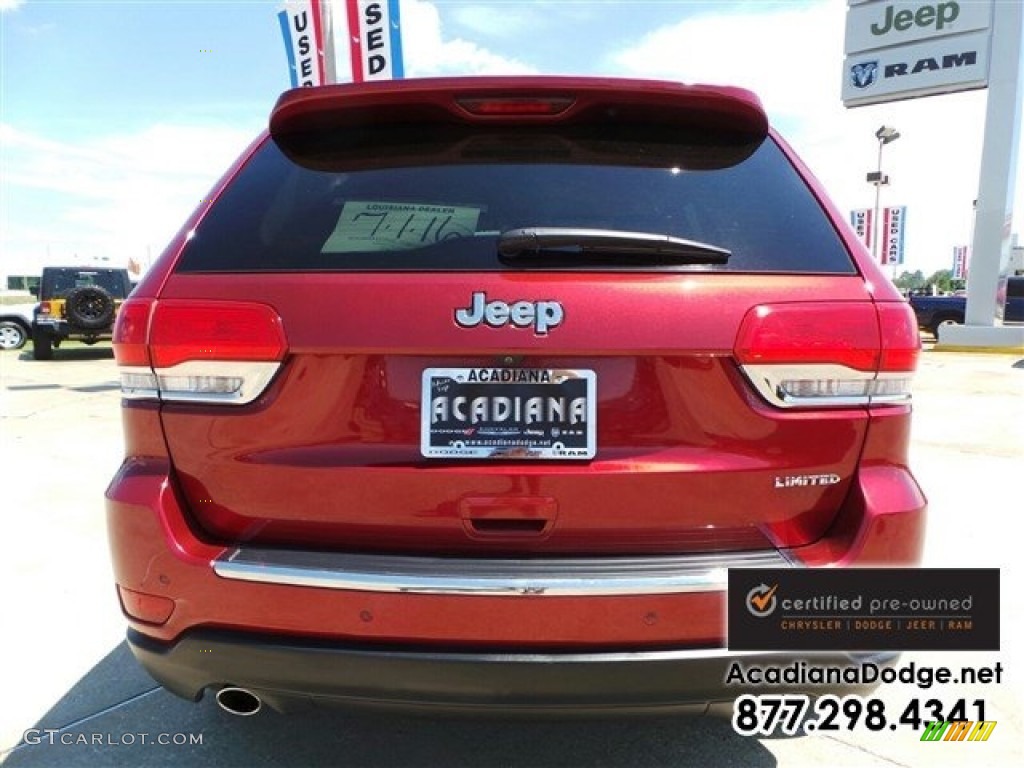 2014 Grand Cherokee Limited - Deep Cherry Red Crystal Pearl / New Zealand Black/Light Frost photo #6