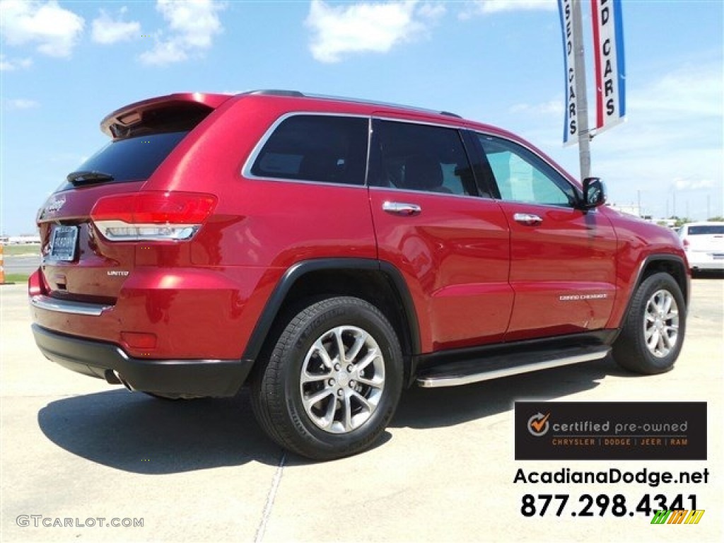 2014 Grand Cherokee Limited - Deep Cherry Red Crystal Pearl / New Zealand Black/Light Frost photo #8