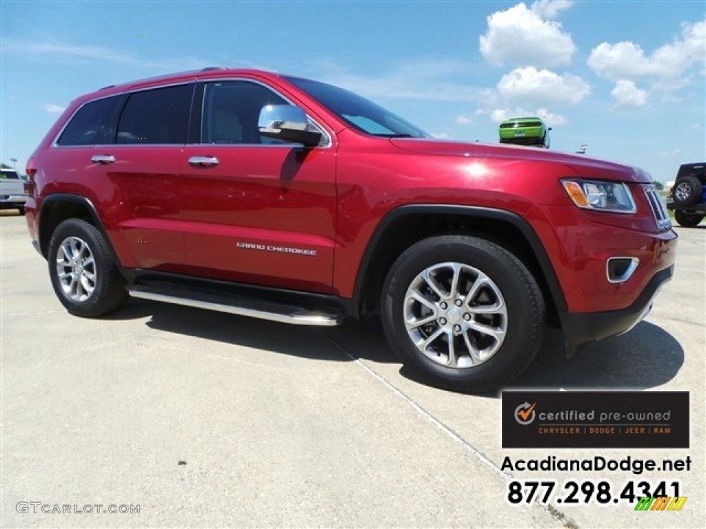 2014 Grand Cherokee Limited - Deep Cherry Red Crystal Pearl / New Zealand Black/Light Frost photo #11