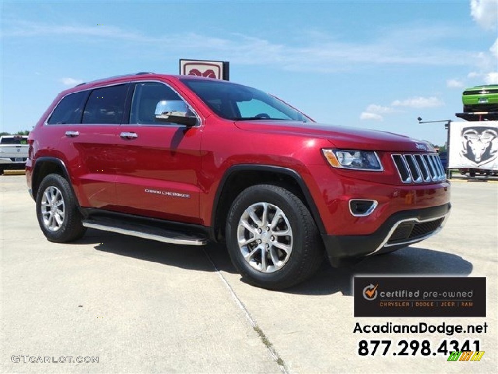 2014 Grand Cherokee Limited - Deep Cherry Red Crystal Pearl / New Zealand Black/Light Frost photo #12
