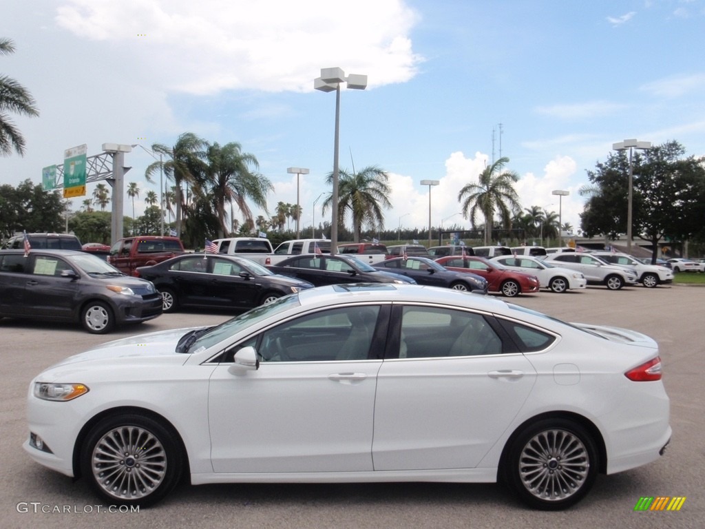 2016 Fusion Titanium - Oxford White / Dune photo #12