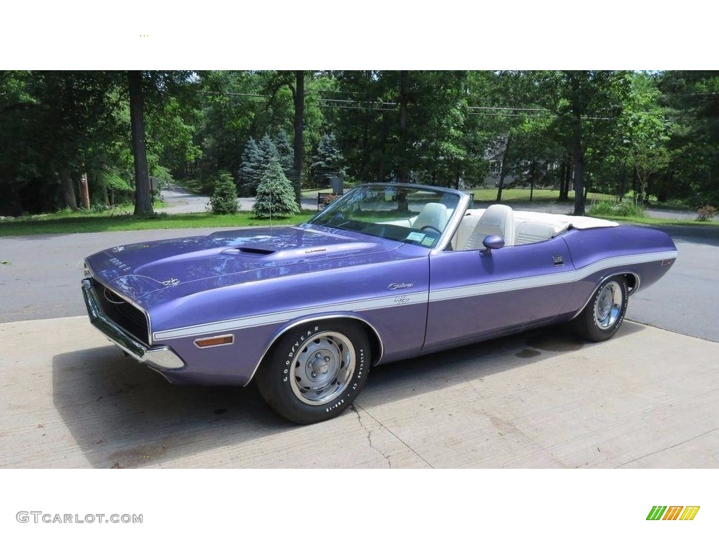 1970 Challenger 2 Door Convertible - Plum Crazy / White photo #1