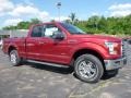2016 Ruby Red Ford F150 XLT SuperCab 4x4  photo #1