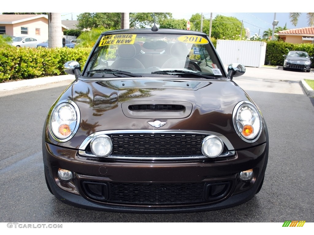 2011 Cooper S Convertible - Hot Chocolate Metallic / Hot Chocolate Lounge Leather photo #3