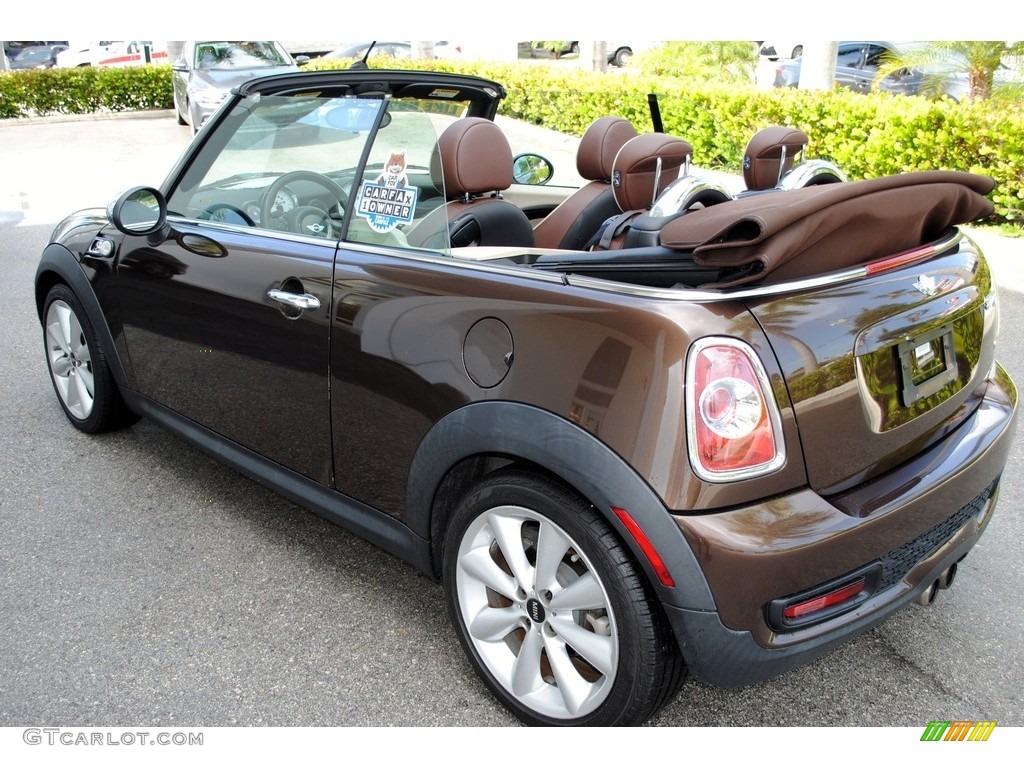 2011 Cooper S Convertible - Hot Chocolate Metallic / Hot Chocolate Lounge Leather photo #6