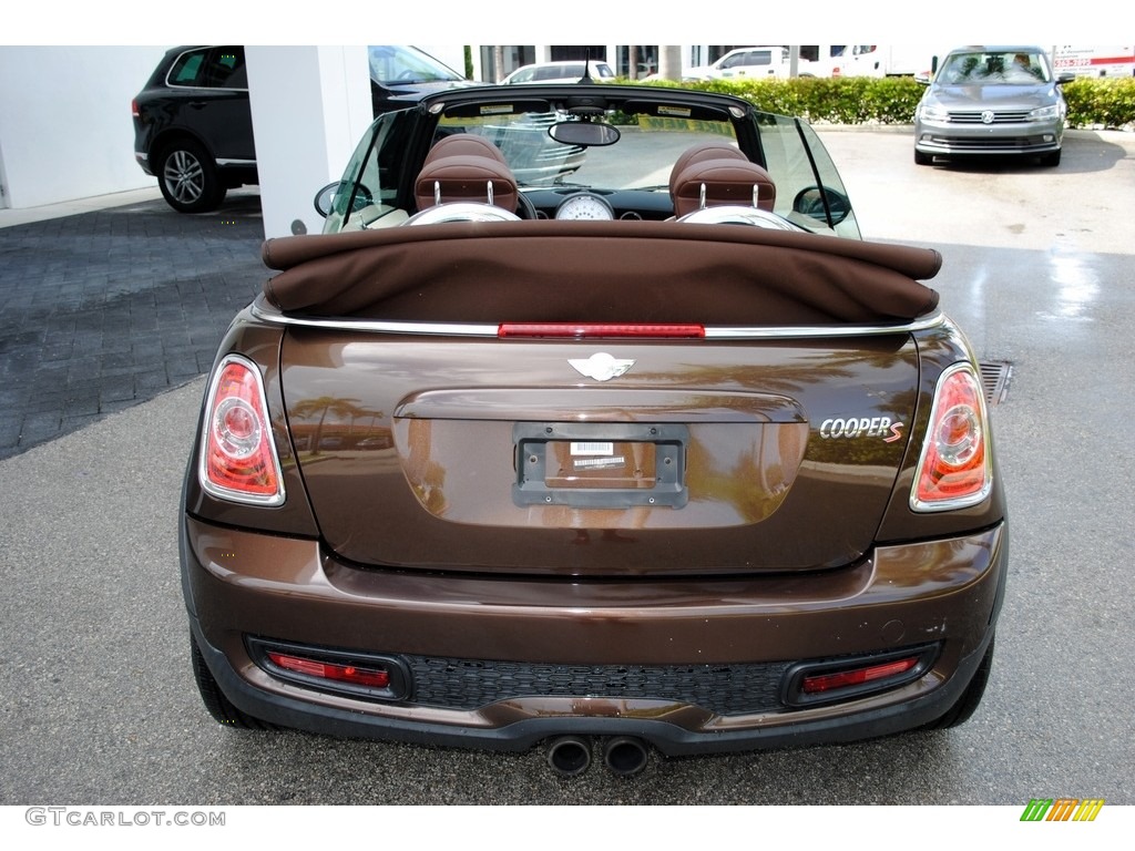 2011 Cooper S Convertible - Hot Chocolate Metallic / Hot Chocolate Lounge Leather photo #8