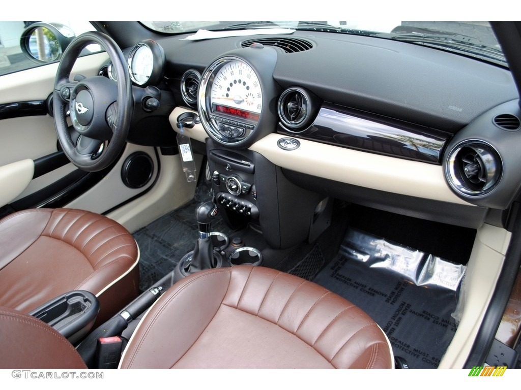 2011 Cooper S Convertible - Hot Chocolate Metallic / Hot Chocolate Lounge Leather photo #17