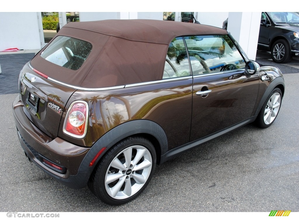 2011 Cooper S Convertible - Hot Chocolate Metallic / Hot Chocolate Lounge Leather photo #19