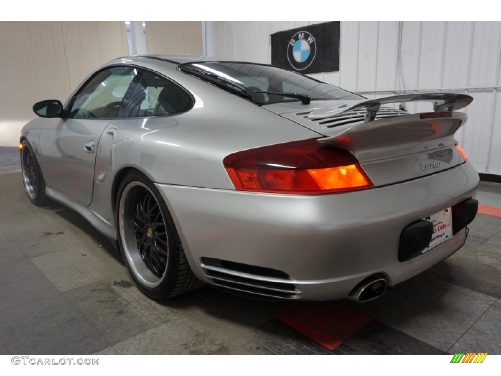 2001 911 Turbo Coupe - Polar Silver Metallic / Graphite Grey photo #10