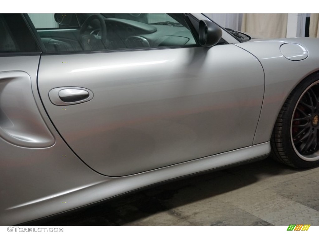 2001 911 Turbo Coupe - Polar Silver Metallic / Graphite Grey photo #59