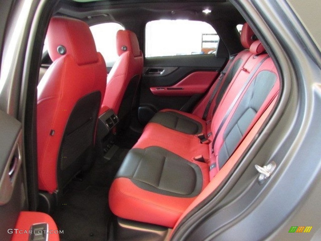 2017 Jaguar F-PACE 35t AWD S Rear Seat Photo #114163488