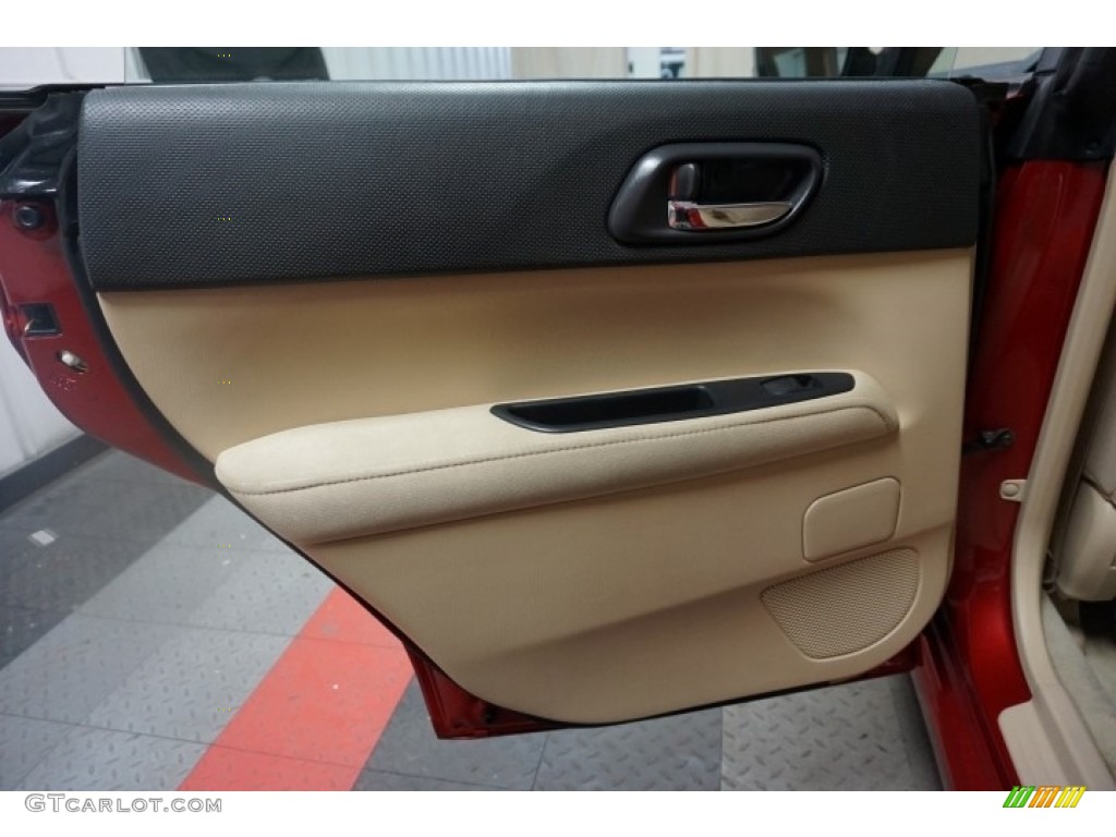 2006 Forester 2.5 X Premium - Garnet Red Pearl / Desert Beige photo #15