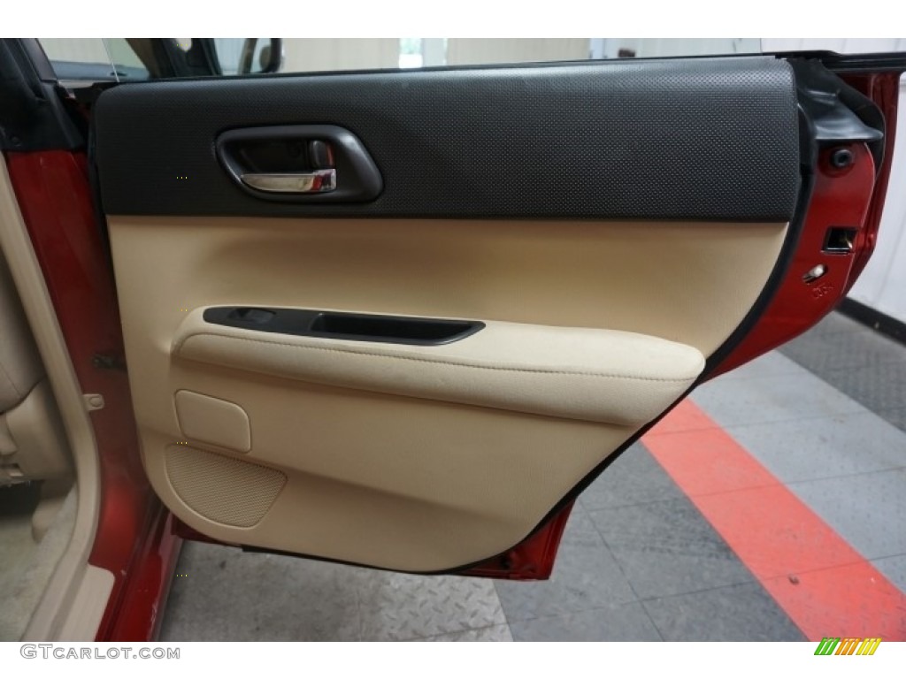 2006 Forester 2.5 X Premium - Garnet Red Pearl / Desert Beige photo #16