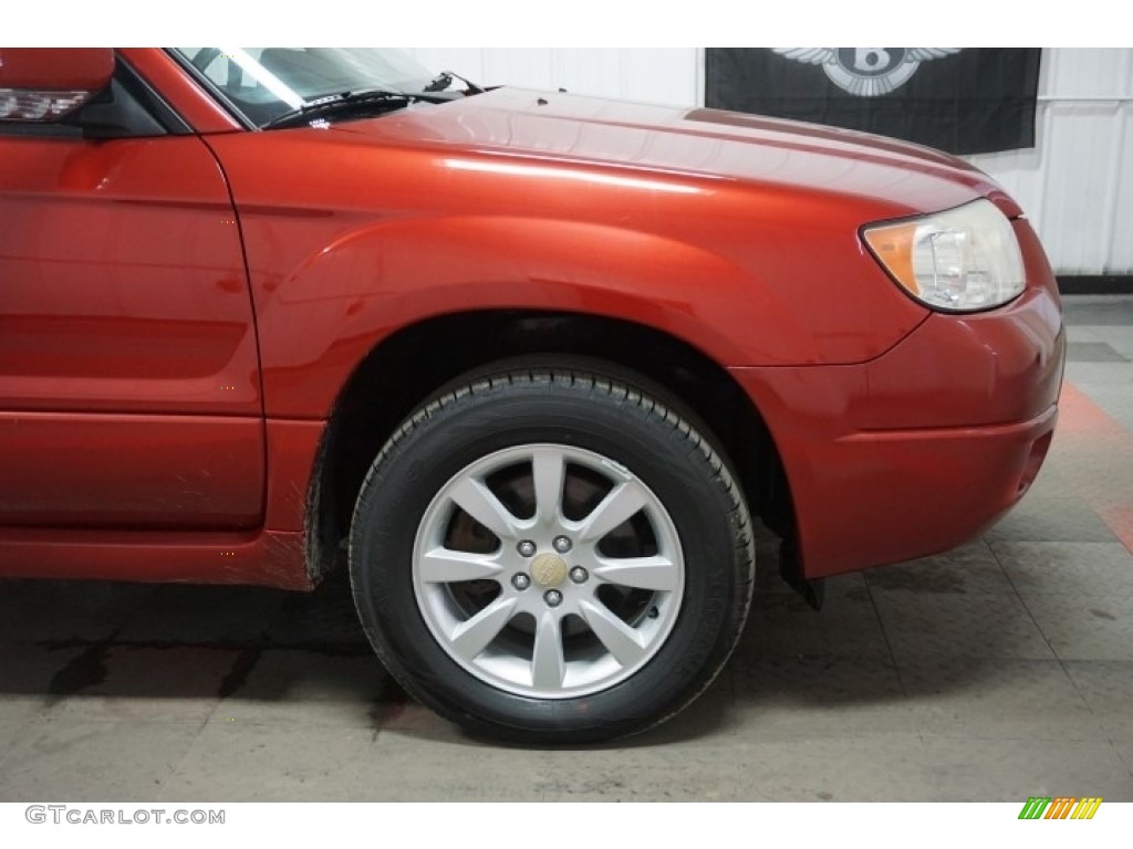 2006 Forester 2.5 X Premium - Garnet Red Pearl / Desert Beige photo #51