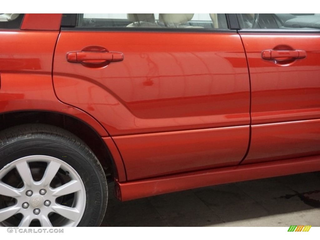 2006 Forester 2.5 X Premium - Garnet Red Pearl / Desert Beige photo #57