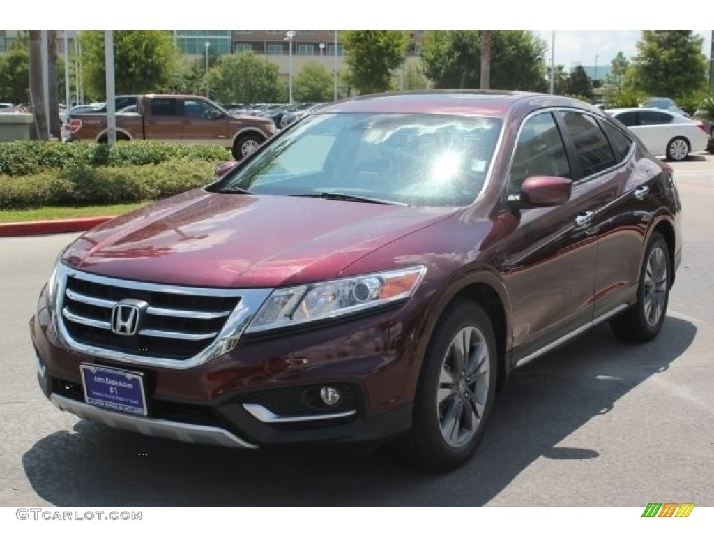 2013 Crosstour EX-L V-6 4WD - Basque Red Pearl II / Ivory photo #2