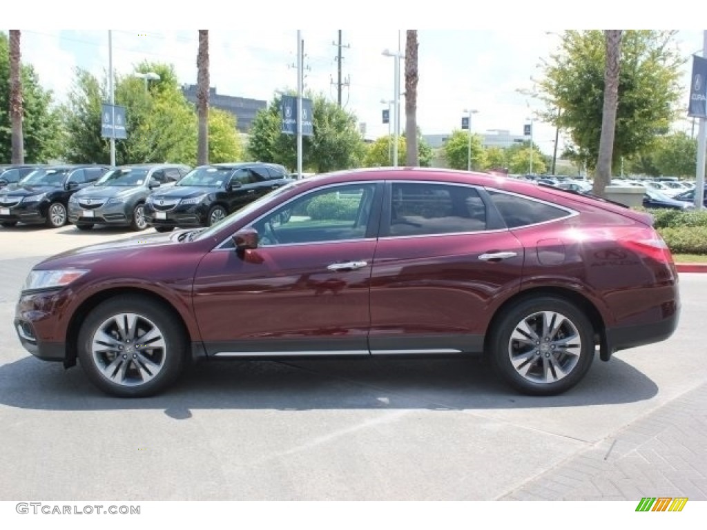 2013 Crosstour EX-L V-6 4WD - Basque Red Pearl II / Ivory photo #3
