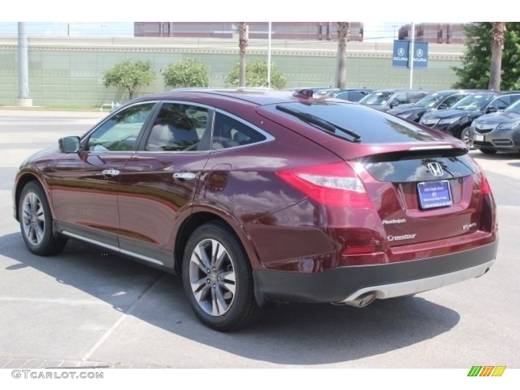 2013 Crosstour EX-L V-6 4WD - Basque Red Pearl II / Ivory photo #5