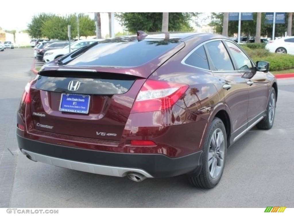 2013 Crosstour EX-L V-6 4WD - Basque Red Pearl II / Ivory photo #6