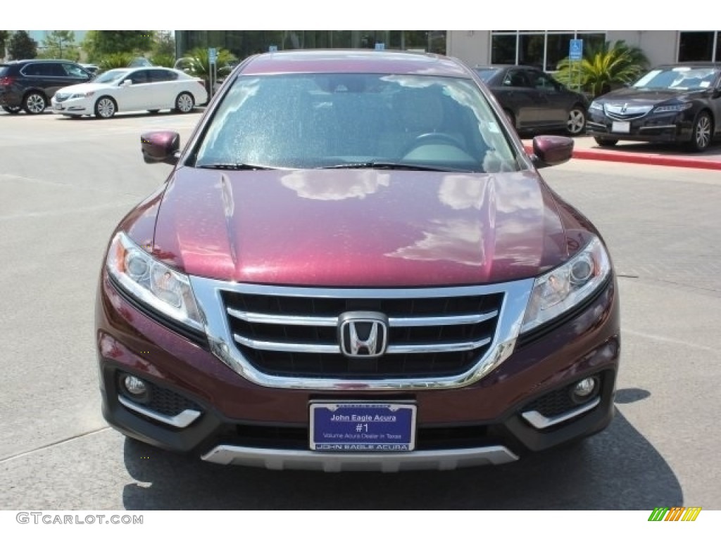 2013 Crosstour EX-L V-6 4WD - Basque Red Pearl II / Ivory photo #8