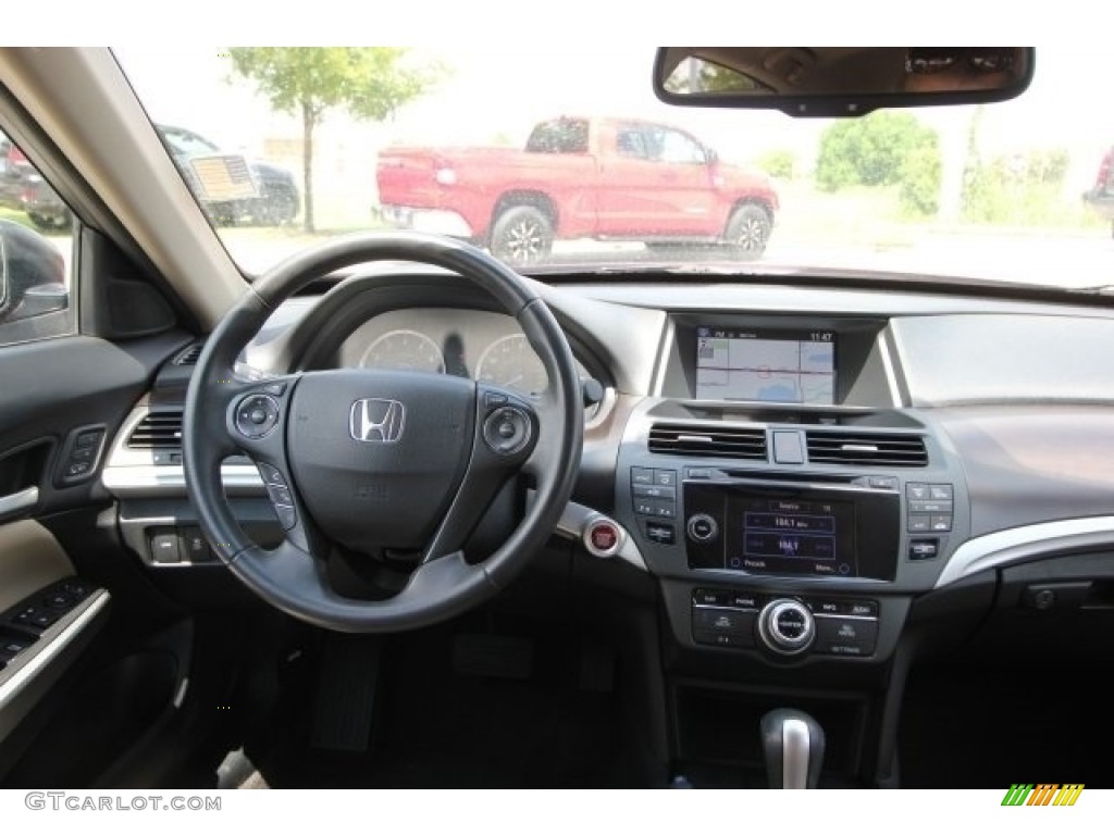 2013 Crosstour EX-L V-6 4WD - Basque Red Pearl II / Ivory photo #9
