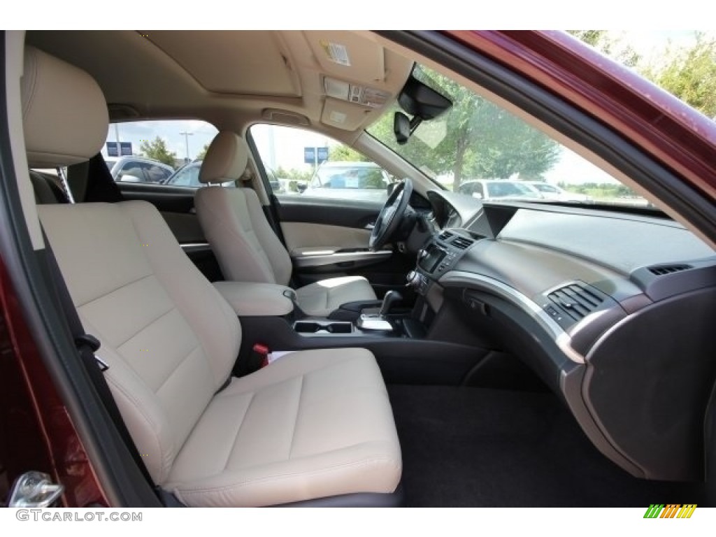 2013 Crosstour EX-L V-6 4WD - Basque Red Pearl II / Ivory photo #28