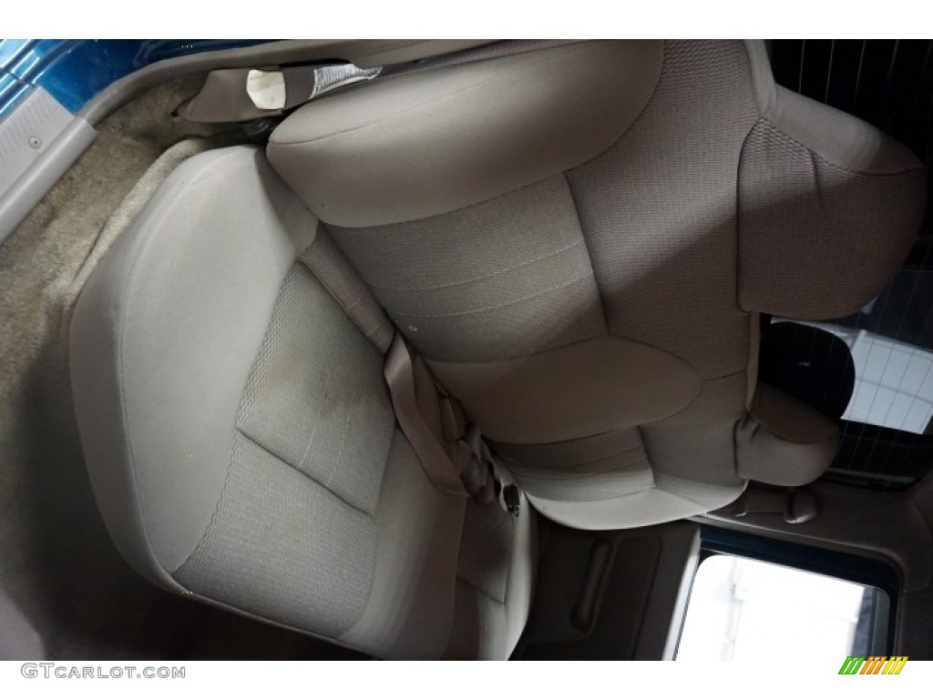 2004 Frontier XE V6 Crew Cab 4x4 - Electric Blue Metallic / Gray photo #19