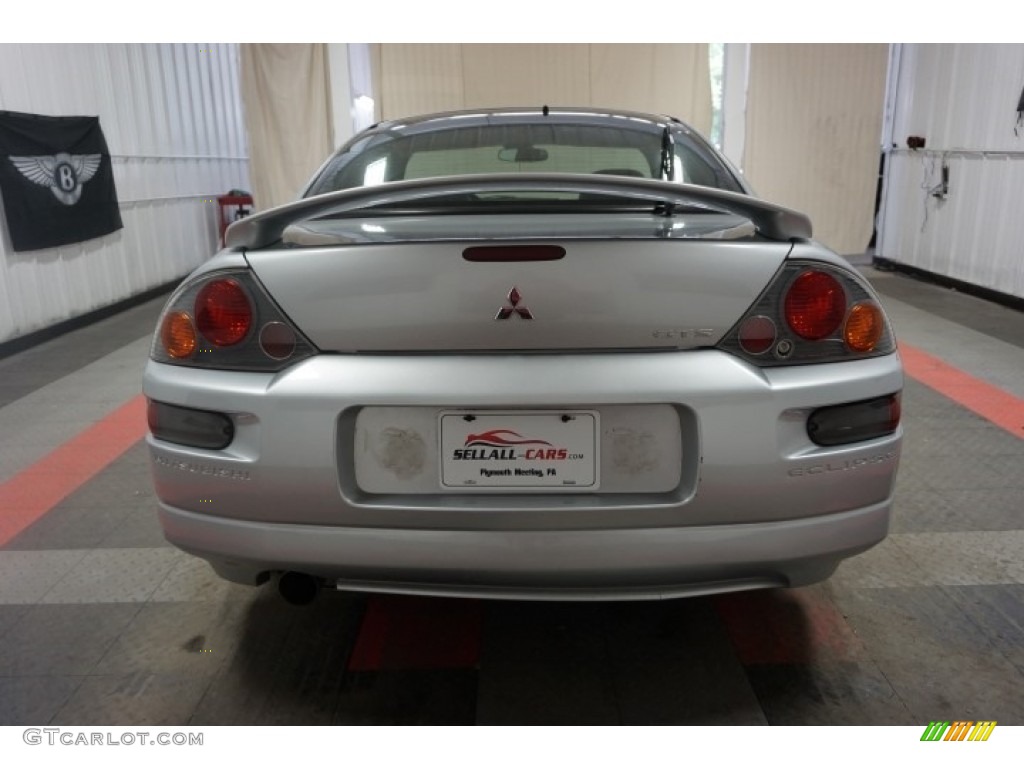 2003 Eclipse GTS Coupe - Sterling Silver Metallic / Midnight photo #9