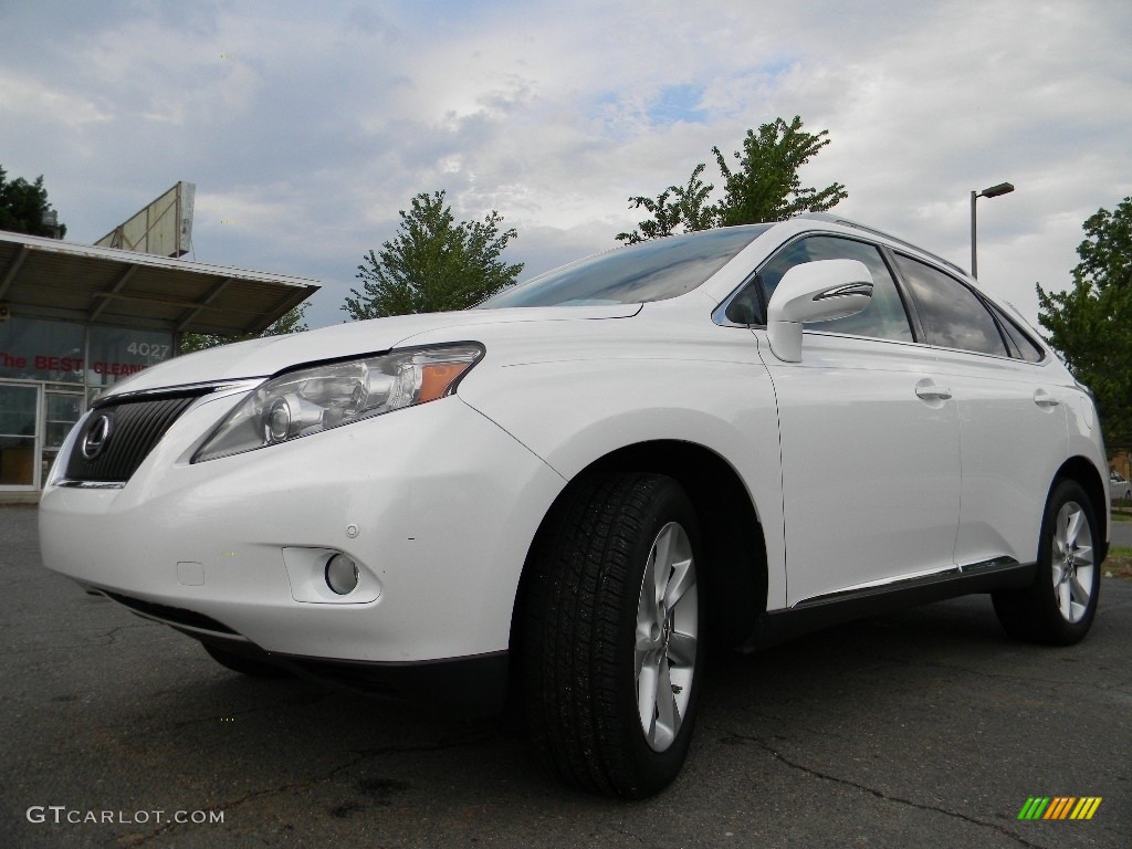 2010 RX 350 - Starfire White Pearl / Parchment/Brown Walnut photo #6