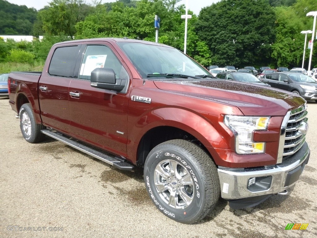 2016 F150 XLT SuperCrew 4x4 - Bronze Fire / Medium Earth Gray photo #8