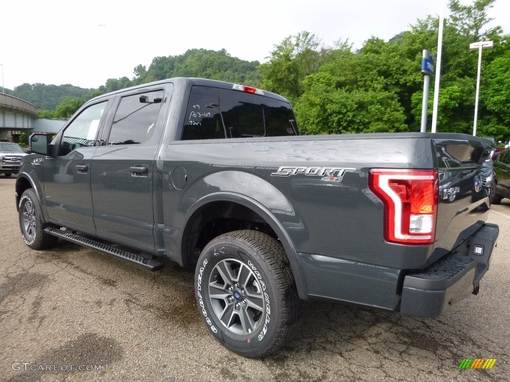 2016 F150 XLT SuperCrew 4x4 - Lithium Gray / Black photo #4