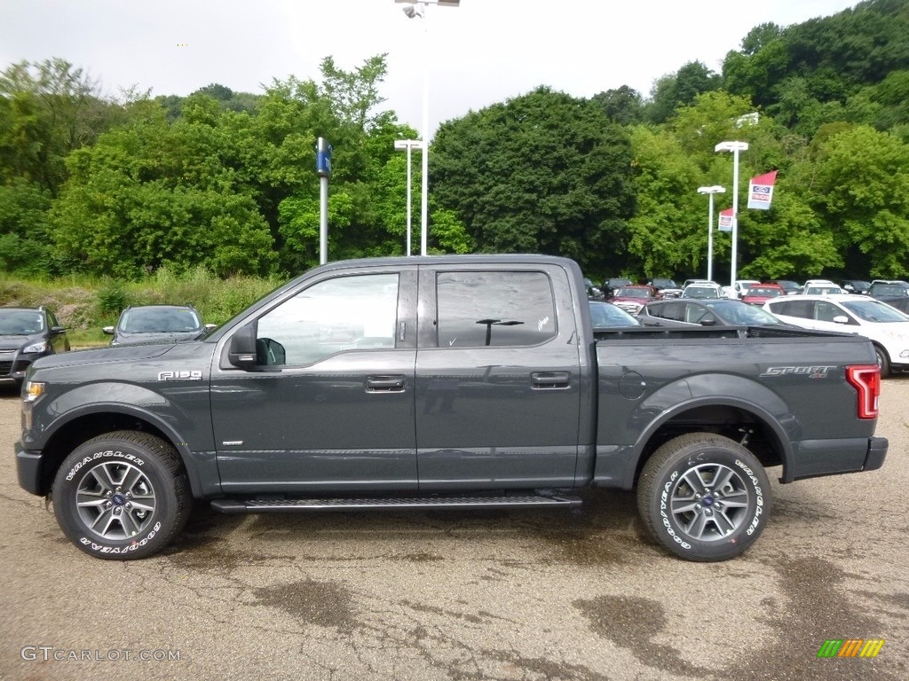 2016 F150 XLT SuperCrew 4x4 - Lithium Gray / Black photo #5