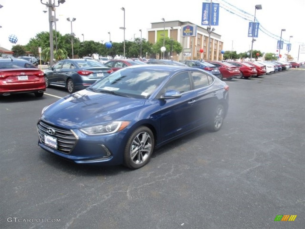 2017 Elantra Limited - Lakeside Blue / Gray photo #3