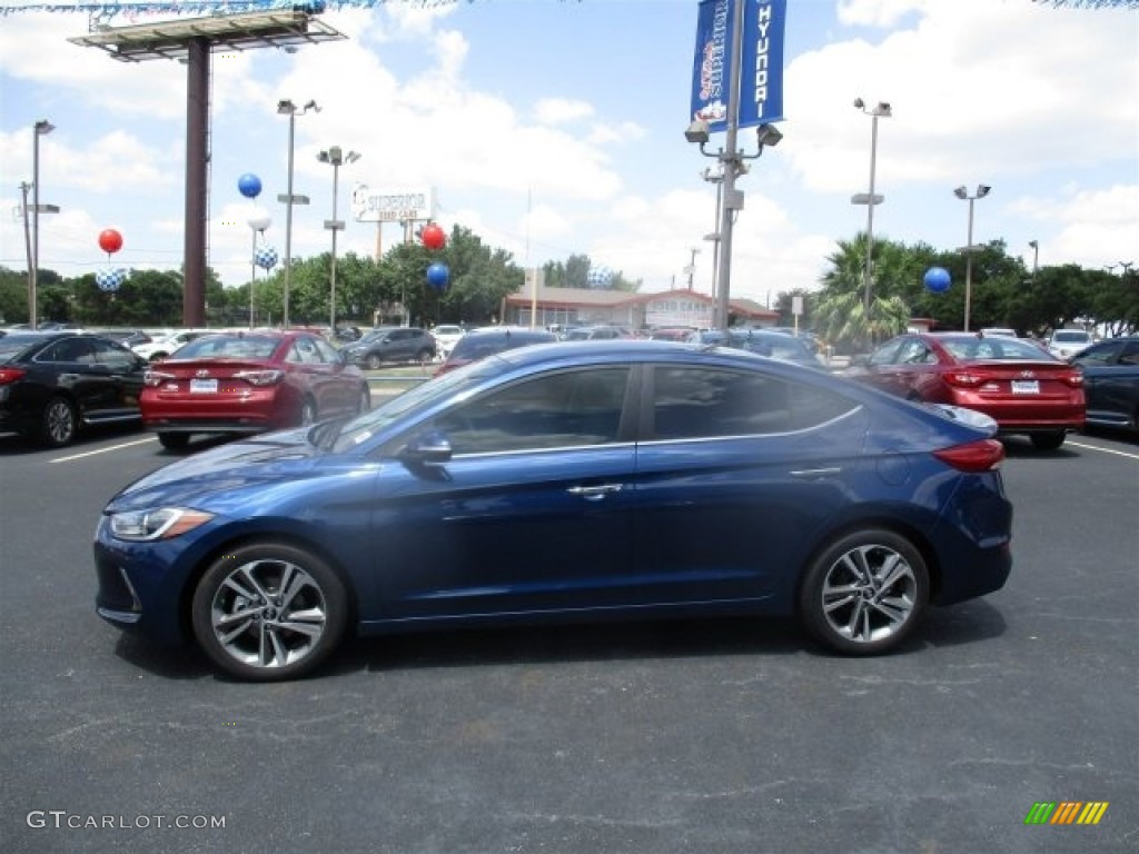 2017 Elantra Limited - Lakeside Blue / Gray photo #6