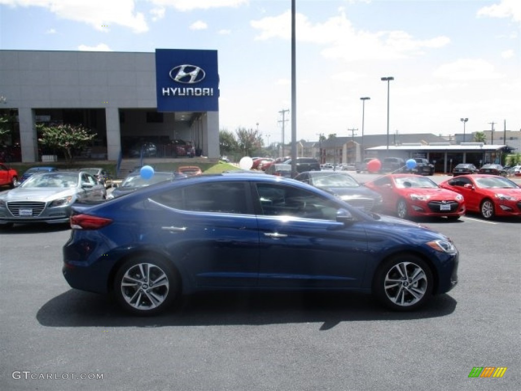 2017 Elantra Limited - Lakeside Blue / Gray photo #9