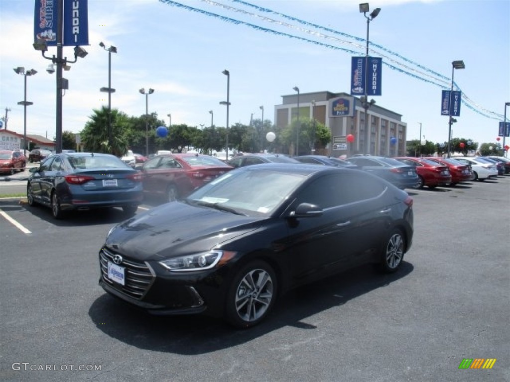 2017 Elantra Limited - Black / Gray photo #3