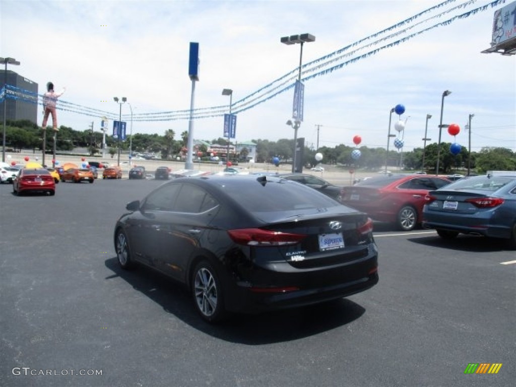 2017 Elantra Limited - Black / Gray photo #6