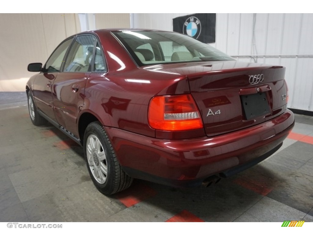 2001 A4 1.8T quattro Sedan - Hibiscus Red Pearl Effect / Ecru/Clay photo #10