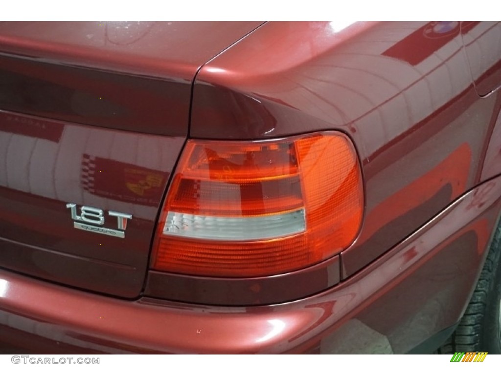 2001 A4 1.8T quattro Sedan - Hibiscus Red Pearl Effect / Ecru/Clay photo #61