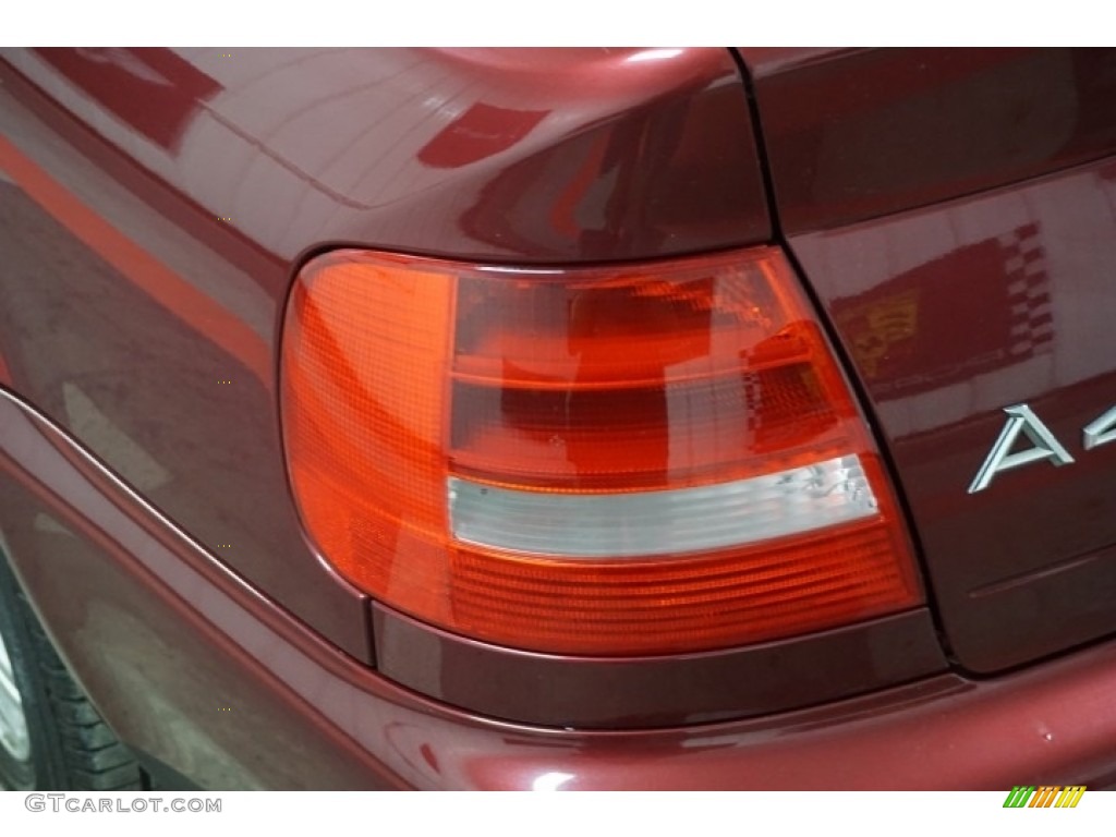 2001 A4 1.8T quattro Sedan - Hibiscus Red Pearl Effect / Ecru/Clay photo #62